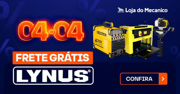 Promoção Lynus 04 do 04 na Loja do Mecânico com frete grátis em máquinas, ferramentas e equipamentos profissionais