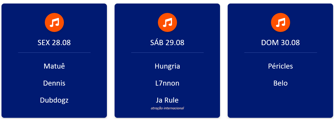 Programação de shows do Suhai Festival Interlagos 2026 Edição Auto com Matuê, Ja Rule, Péricles e outros artistas