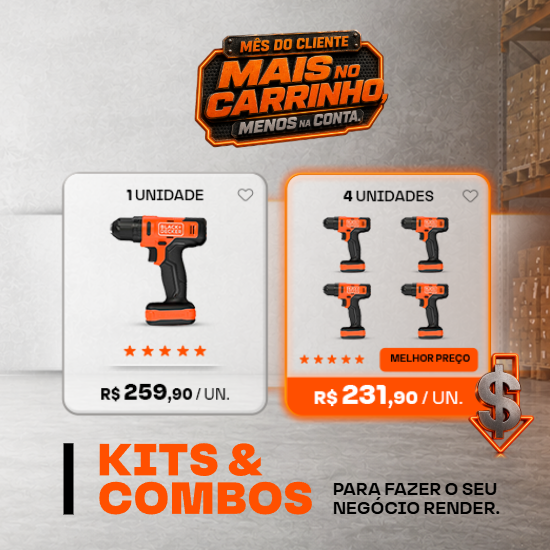 Mês do Cliente 2026 com kits e combos de ferramentas por menor preço